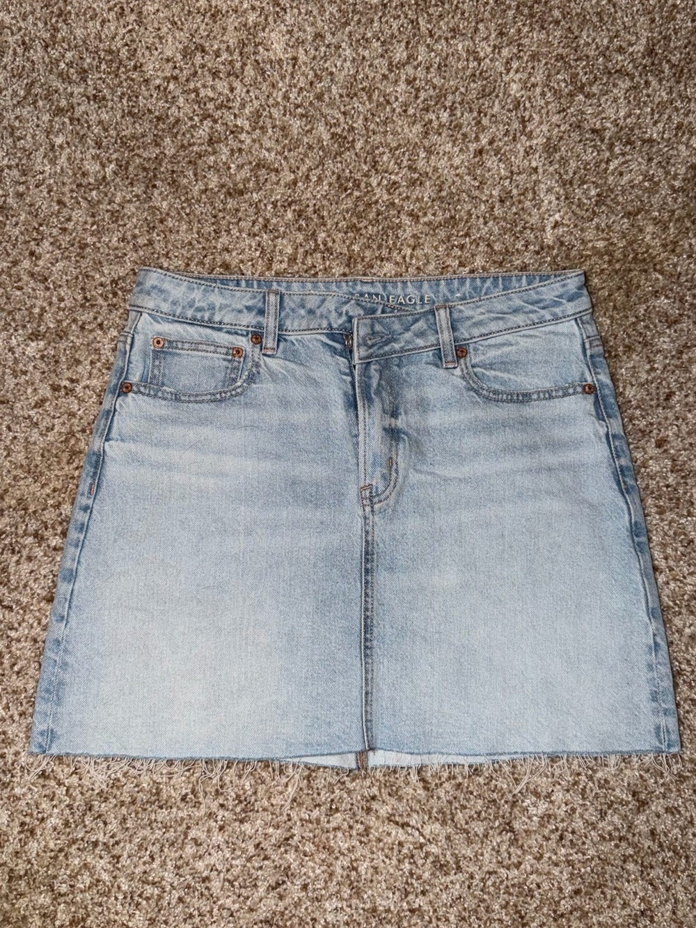 American Eagle Outfitters Light Blue Denim Mini Skirt